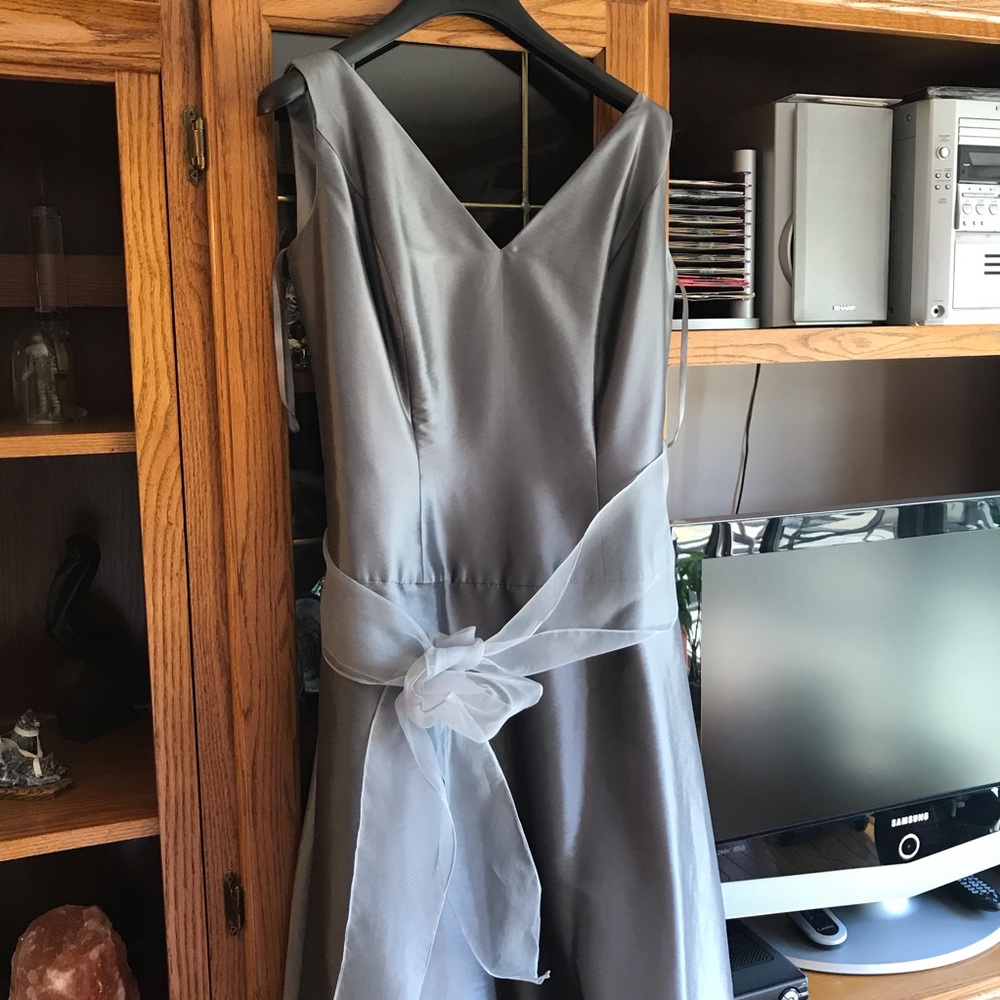 Grey Bridesmaid Dress